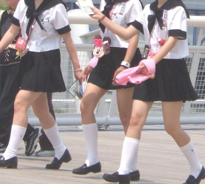 JK's socks are white and white is good school socks erotic image 28th image