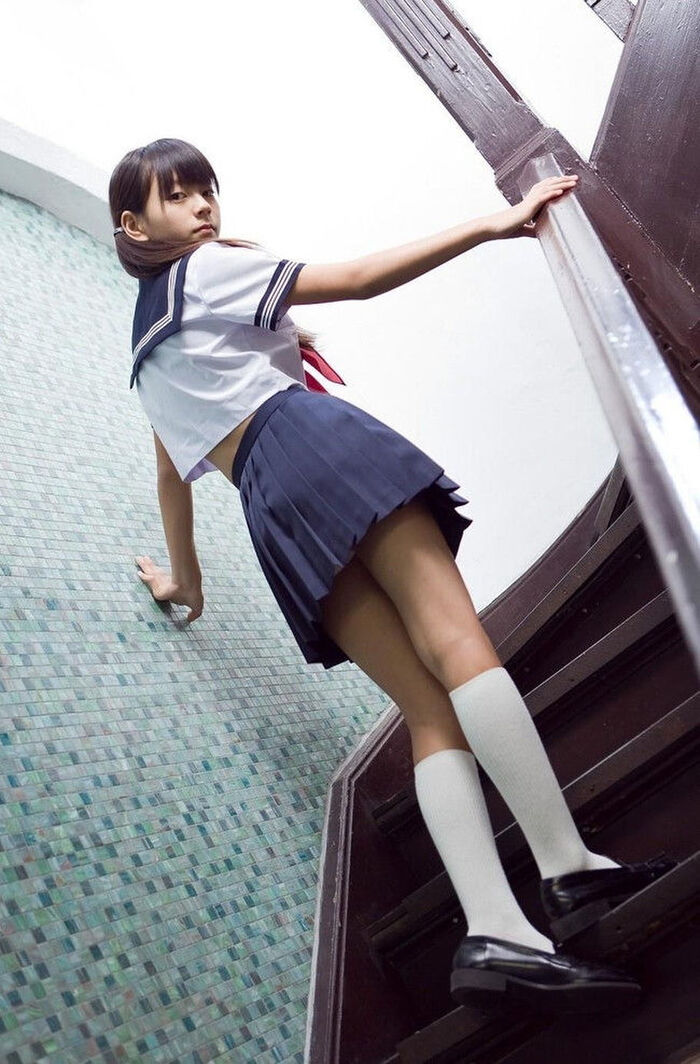 JK's socks are white and white is good school socks erotic image 51th image
