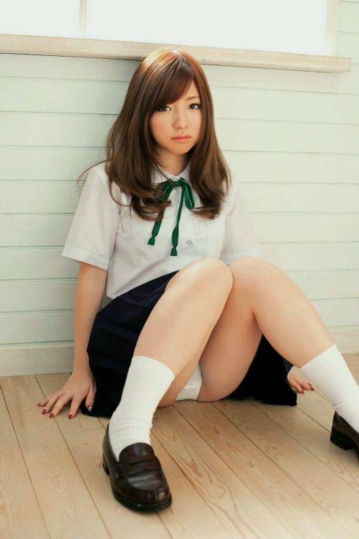 JK's socks are white and white is good school socks erotic image 8th image