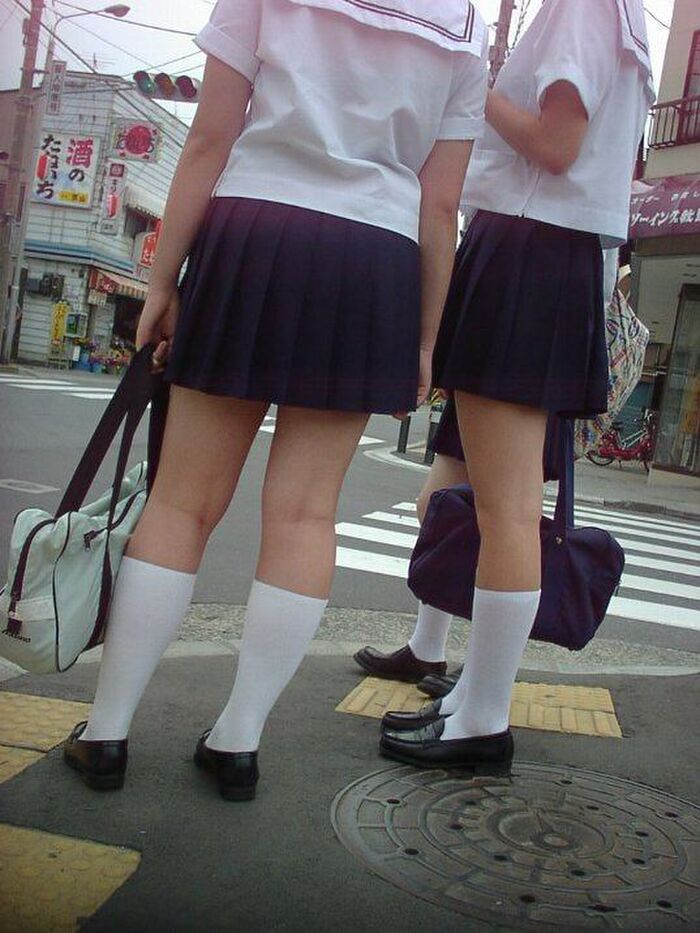 JK's socks are white and white is good school socks erotic image 9th image