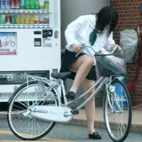 103 bicycle panchira images ~ JK and miniskirt gal / office lady's treasure charichira voyeur collection