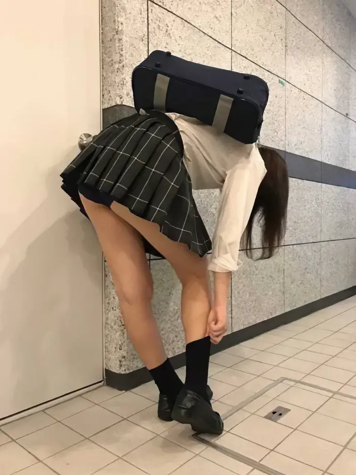 67 JK raw panchira images ~ Raw foot high school girl god angle voyeur collection 47th image