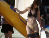 T-back in undershorts! Layered swimsuit erotic images