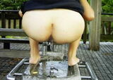 - on outdoor exposure! Erotic images of exhibitionists peeing