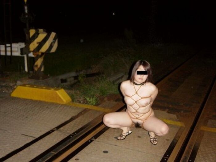 Outdoor training! Erotic images of a female dog tied to a collar and left for a walk or left alone 24th image