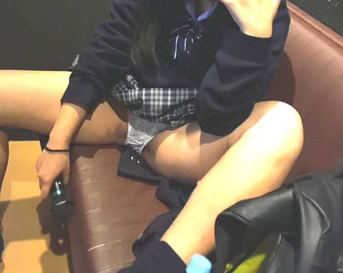 72 colorful panchira images of JK I collected colorful school girl pants such as pink and yellow 18th image