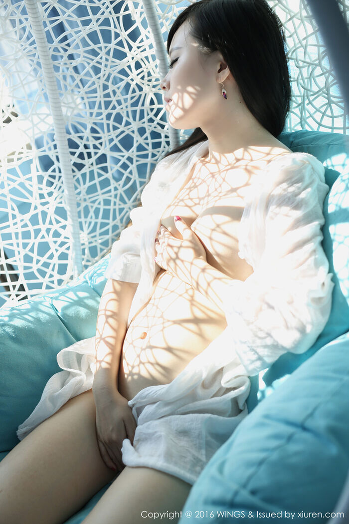 [WingS 影私荟] Vol.022_嫩模喵喵cyann阳光下的private cell beautiful girl vacuum 秀美breast 极致诱惑Photo 52P 35th image