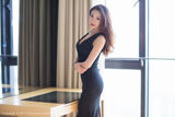 [LeYuan星乐园] Female Vol.034_ Model Tina 黑色内衣秀完美身Material半脱内裤美臀屁沟诱惑Photo 43P