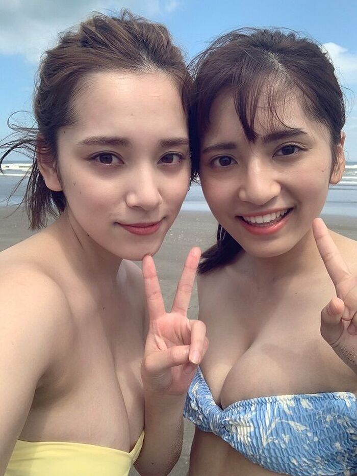 【With image】Sayaka Tomaru and her sister, Akari's boobs co-starwww 3th image