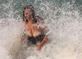Swimsuit Alien Nipples Polori Happening On The Beach Erotic Images