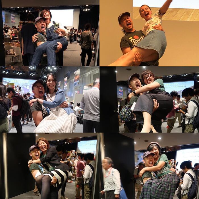 【Pants are visible】I tried to find a panchira with a princess hug wwwww 4th image