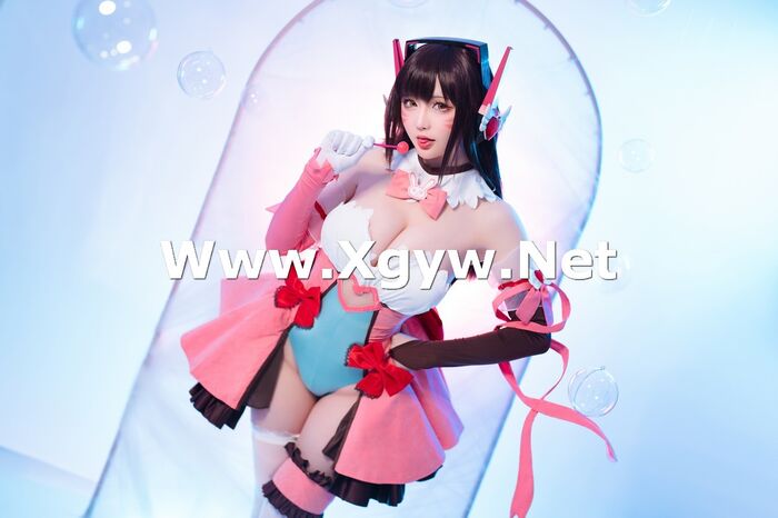 Coser小姐姐星之迟迟守望先锋主题性感低胸连体衣配白丝袜秀完美身材诱惑写真57P 7th image