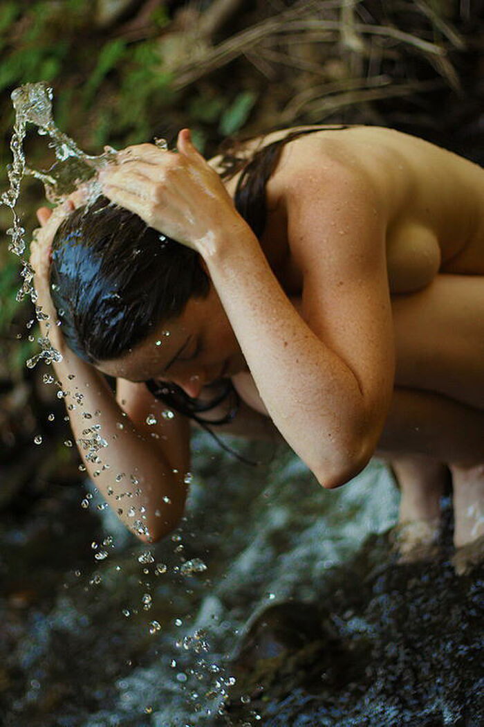 Naked in the river, not in the sea! Erotic images of nudist rivers 17th image
