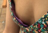 Chest chiller nipple image taken with a close-up of cleavage that gives you goosebumps
