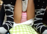 Nerdy libido! Striped pan image of striped pants
