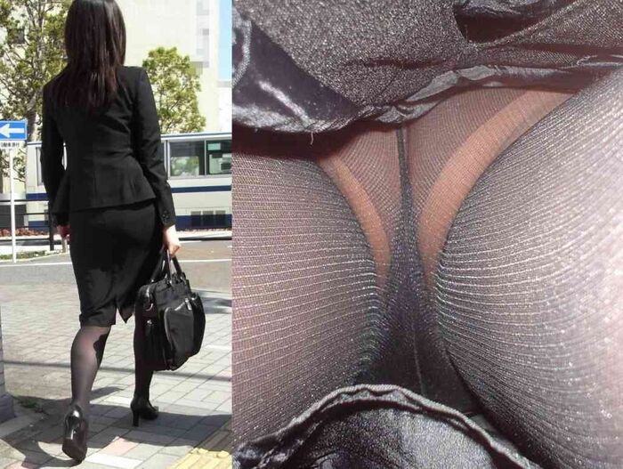 [Stuffy bread] Erotic image of OL Mr./Ms. seen from upside down 14th image
