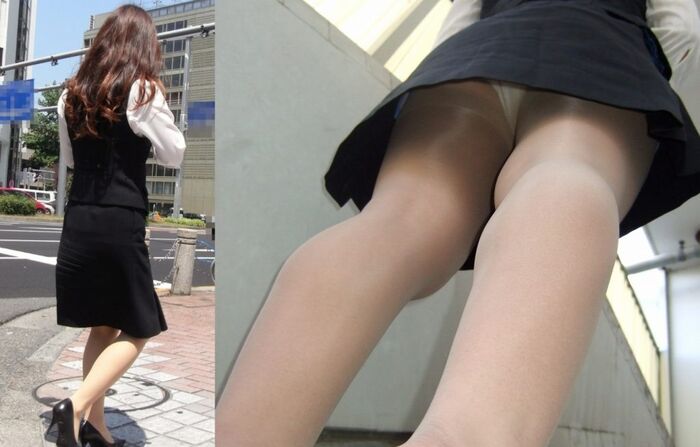 [Stuffy bread] Erotic image of OL Mr./Ms. seen from upside down 22th image