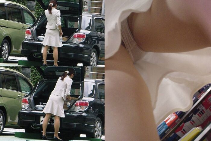 [Stuffy bread] Erotic image of OL Mr./Ms. seen from upside down 6th image