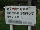 A sign that has warned the master who trains his mistress