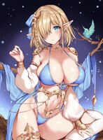 [Image] busty elf "Thank you for your help...// Thank you for something...//"