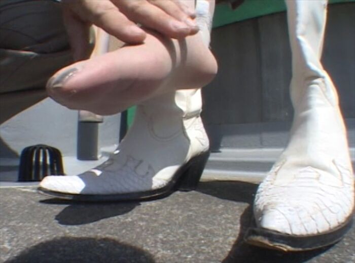 Images of freshly taken off pumps, boots, and shoes with foot odor 11th image