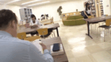 A high school girl who was molested in the library ... GIF image that collapses reason with ekiben that hits the uterus directly