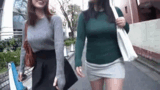 For the money... A housewife races a rag with no panties! Erotic punishment game GIF image where a vibrator is inserted and the waist is crushed