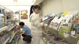 Girls who come to the convenience store late at night to shop in pajamas are no brachikupochi pants are see-through! GIF image that makes Byte-kun erect