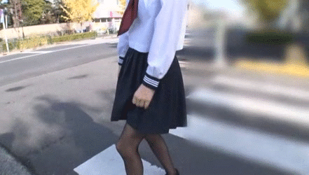- Insert a high school girl who caught with a high-priced part-time job and take an outdoor walk ... GIF image of a girl who is too excited asks for a like crazy 4th image