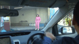 Fooling a girl who works at a car wash ... - An outrageous act that makes you wash your car with boobs! Bubble-covered boobs are too erotic filthy GIF image