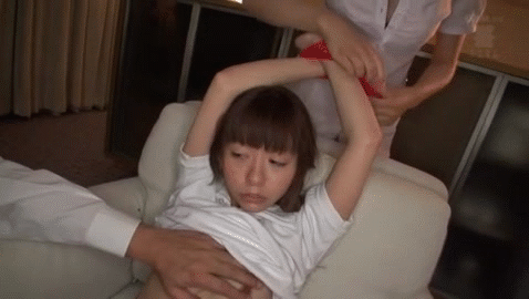 Men are not the only teachers who commit obscene acts on their students ... Female ● 3P training GIF image of a female teacher inserting a strap-on into a student 5th image