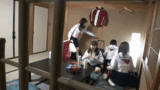 This is a high school boy's dream! GIF image of a night crawl where a girl takes sleeping pills on a school trip and vaginal shot together