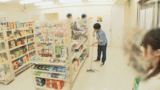 I didn't know that convenience store bites were so delicious... - A drunk low-rise girl's buttocks! sex GIF image that runs away with a that gets erected