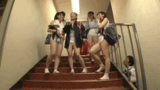 [Erotic GIF] Harlem play ww where a male student who was caught hiding in a locker in the girls' locker room and peeking into a change of clothes is attacked by a girl who has become a ● student ww