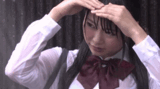 [Erotic GIF] A girl who is sheltering from the rain and getting wet every time ● A man who can't stop his lust in a raw transparent bra will rape the whole story ww