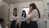 [Erotic GIF] Goofy while cleaning ... - in the sheer bra of a classmate who bathed! Reverse rape that is attacked in the toilet private room www