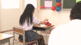 [Erotic GIF] This is a girl who was estrus ● A student's pile piston ... Reverse rape sex that attacks classmates in the classroom www
