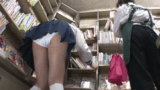 [Erotic GIF] Early in the New Year, rape at a bookstore ... A serious girl with glasses who was standing and reading ● Kichigai who cums inside the student wwww