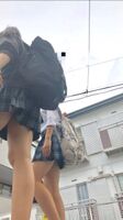 [Miniskirt Jk erotic image] Girls ● The skirt of the student is too short and the grass www I can't take my eyes off the lower body that is too tight wwww