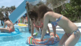 I can't wait for summer! The nipples of the swimsuit gal who frolics in the pool are rolled up wwww