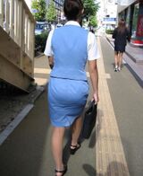 - [City shooting OL erotic image] It only looks like the buttocks of the office clothes office lady are inviting ... After all, big ass is the best wwww