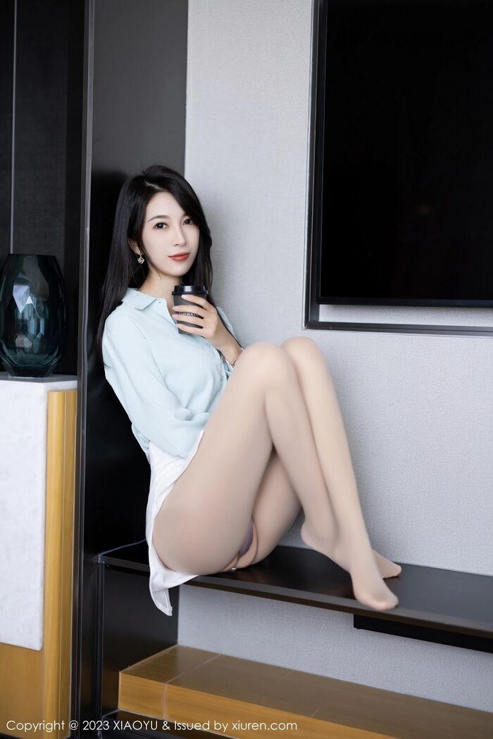 [XiaoYu画语界]Vol.999_模特林乐一性感OL制服半透露超薄肉丝秀曼妙身姿迷人诱惑写真80P 10th image