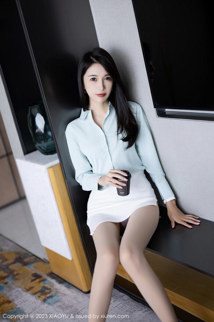 [XiaoYu画语界]Vol.999_模特林乐一性感OL制服半透露超薄肉丝秀曼妙身姿迷人诱惑写真80P 5th image