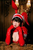 Corer Beauty 瓦斯塔亚小龙虾新年兔子主题性感红色皮质服饰秀翘臀美腿诱惑Photo 29P