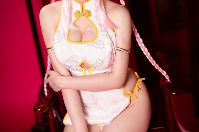 Coser 小姐姐星之迟迟索尼子旗袍主题感powder色情趣短旗袍秀翘臀美腿诱惑Photo 41P 19th image