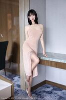 [XiaoYu画语界] Vol.1028_模特林子遥性感粉gray吊带长裙配灰色丝袜秀曼妙身体诱惑Photo 80P
