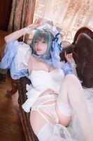网络美女起司块wii 柴郡主题erotic sensation白marriage纱dew white inner clothing配白丝吊袜秀翘臀诱惑Photo 77P