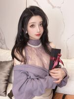 网络美女rioko凉凉子情人节巧克力主题半dew sexual 感蕾丝内衣配超thin 黑丝诱惑Photo 40P