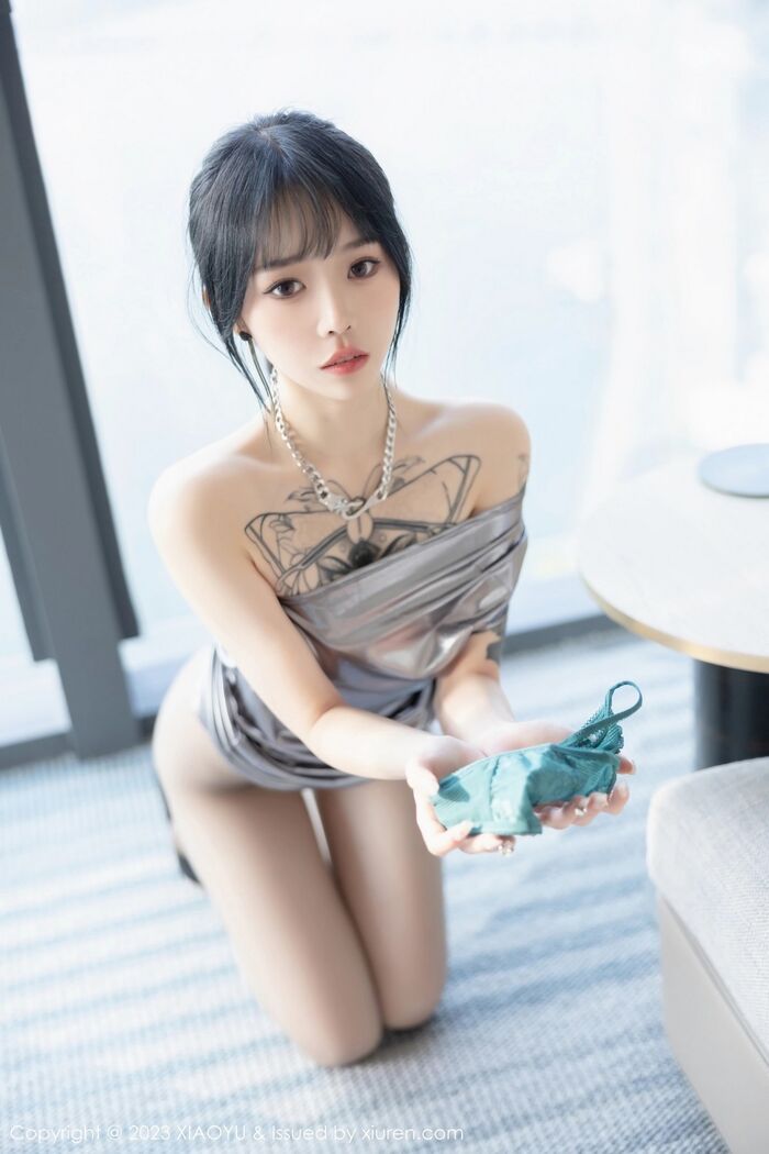[XiaoYu画语界]Vol.1037_模特奶瓶私房浴室性感灰色露肩连衣裙秀曼妙身姿迷人诱惑写真87P 38th image