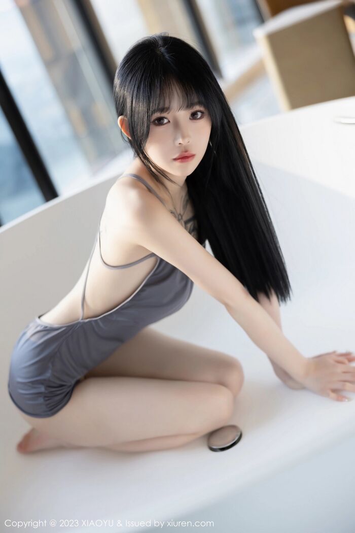 [XiaoYu画语界]Vol.1037_模特奶瓶私房浴室性感灰色露肩连衣裙秀曼妙身姿迷人诱惑写真87P 58th image